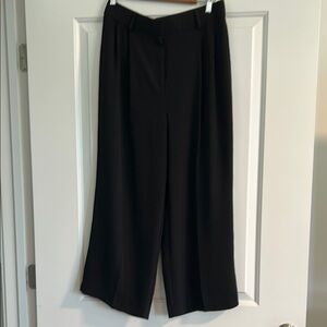 Rafaella Black Wide Leg Pants Flowing Silhouette